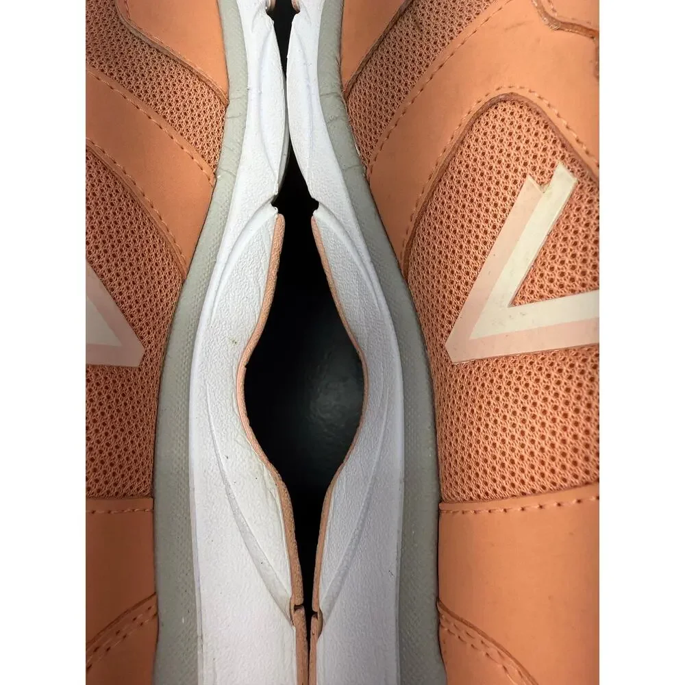 Vionic Paige Nubuck Womens 8.5 Peach‎ Orange Comfort Walking Shoes Arch Support